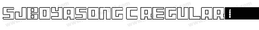 sjboyasong c regular字体转换